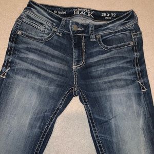 Women’s Buckle Jeans, curvy bootcut style
